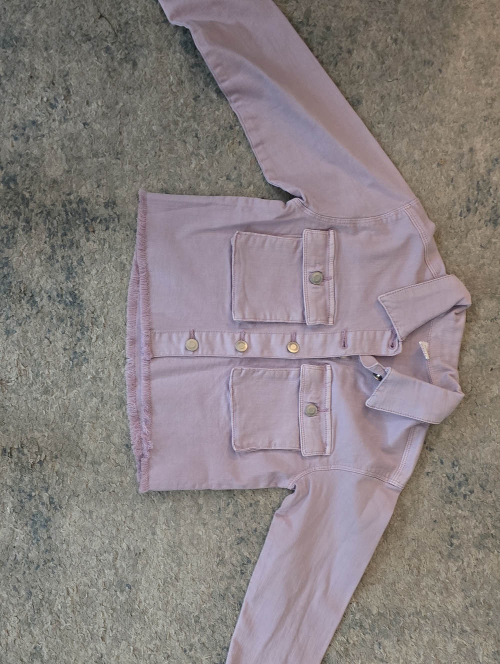 Maurices Evsie Lavender Girls' Denim Jacket.